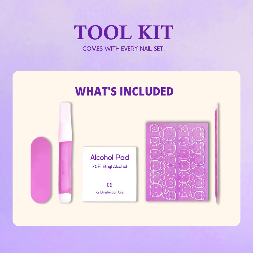 Petal Ballet – Pink Swan & Tulip Press-On Nails · Short Round
